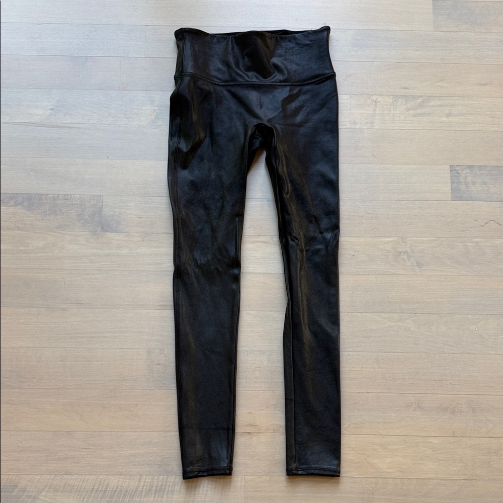 Black Faux Leather Leggings